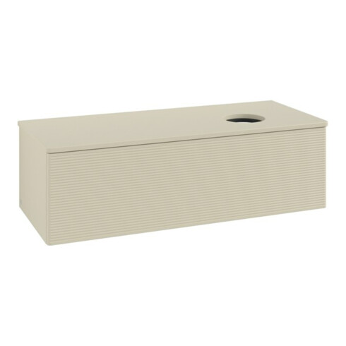 V&B Meuble sous-lavabo avec structure de façade, éclairage Antao 120x36x50cm, couleur WBP Lac, si Gr m Lac