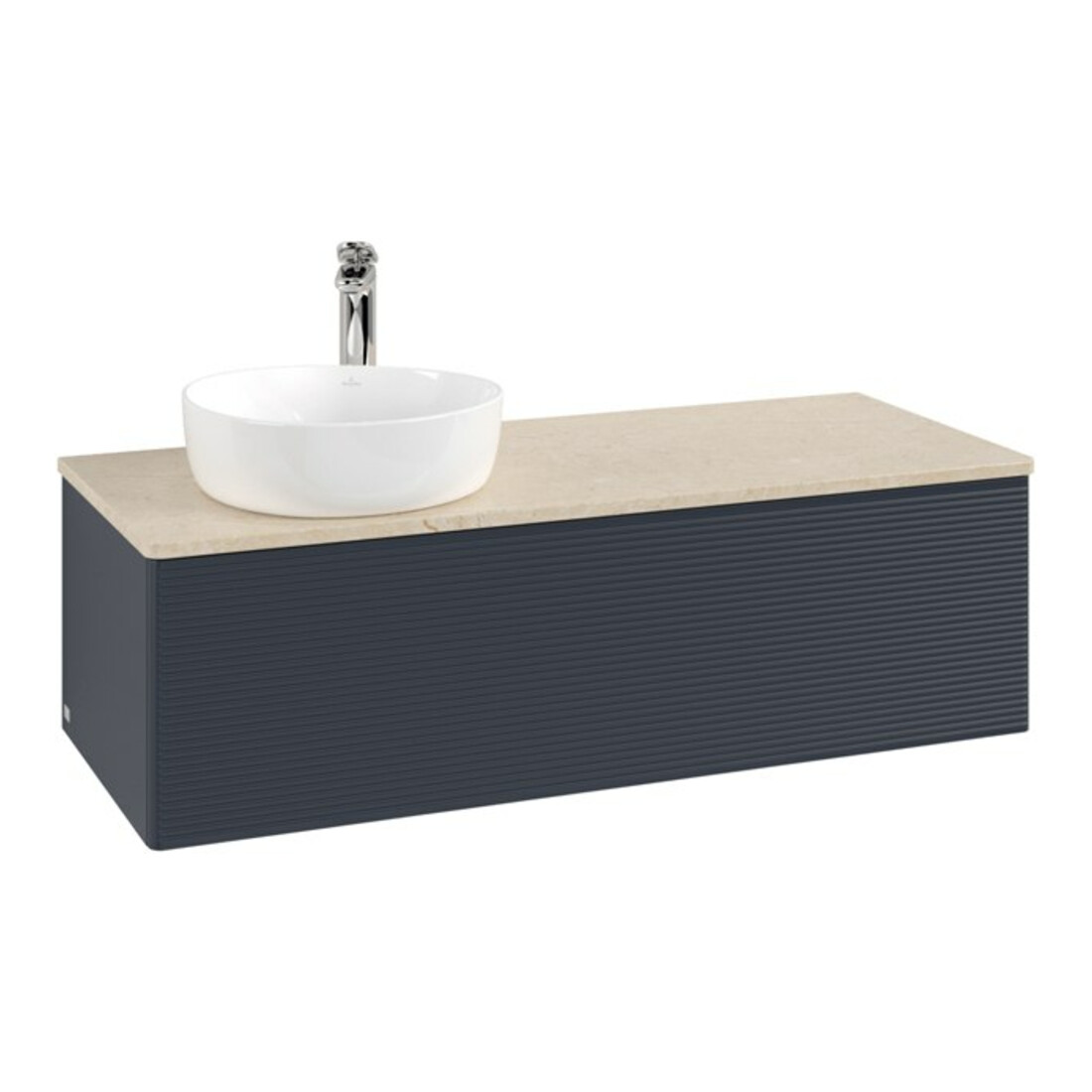 V&B Meuble sous-lavabo avec structure de façade, éclairage Antao 120x36x50cm, H I P, WBP botti., md b m Lac