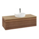 V&B Meuble sous-lavabo avec structure de façade, éclairage Antao 120x36x50cm, H I P, WBP chêne hon. Oa, blanc wal-1