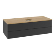 V&B Meuble sous-lavabo avec structure de façade, éclairage Antao 120x36x50cm, H I P, WBP chêne hon. Oa, bleu m Lac-3