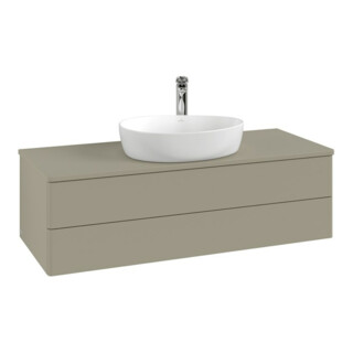 V&B Meuble sous-lavabo avec structure de façade, éclairage Antao 120x36x50cm, H I P, WBP Lac, bleu m Lac