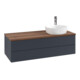 V&B Meuble sous-lavabo avec structure de façade, éclairage Antao 120x36x50cm, H I P, WBP w wal, md bl. m Lac-1