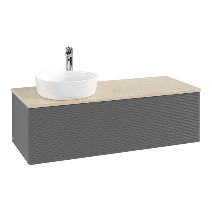 V&B Meuble sous lavabo avec structure de façade, éclairage Antao 120x36x50cm, HL, WBP botti., A m Lac
