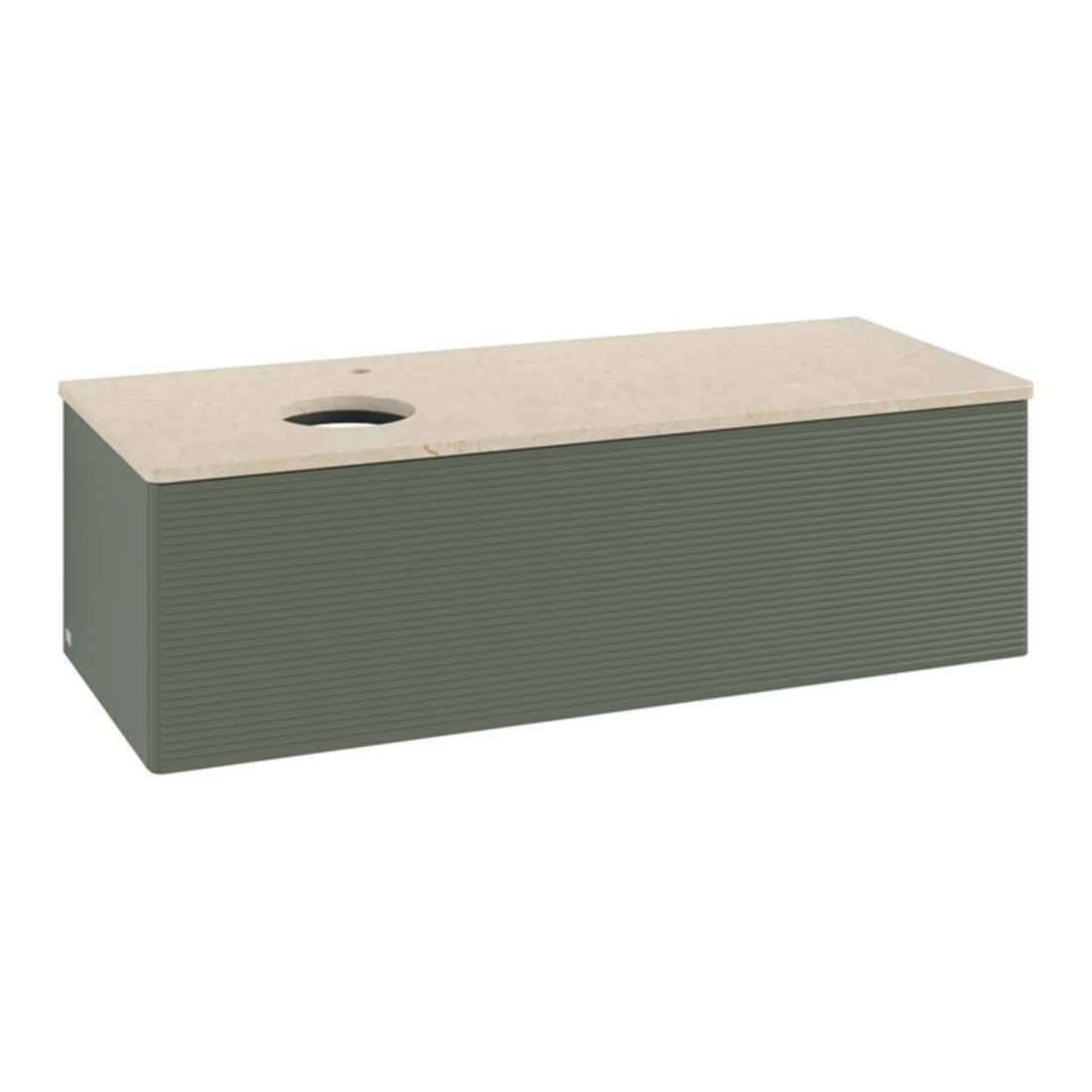 V&B Meuble sous lavabo avec structure de façade, éclairage Antao 120x36x50cm, HL, WBP botti., le g. m Lac