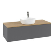 V&B Meuble sous lavabo avec structure de façade, éclairage Antao 120x36x50cm, HL, WBP hon. Oa, A m Lac