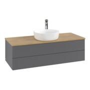 V&B Meuble sous lavabo avec structure de façade, éclairage Antao 120x36x50cm, HL, WBP hon. Oa, A m Lac-4