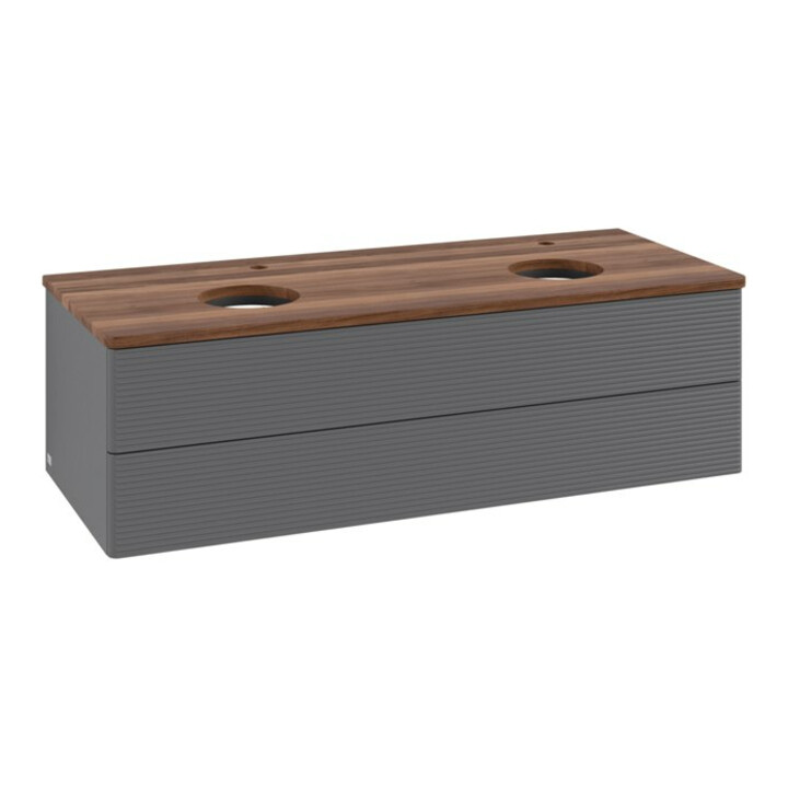 V&B Meuble sous-lavabo avec structure de façade, éclairage Antao 120x36x50cm, HL, WBP w wa, A m Lac