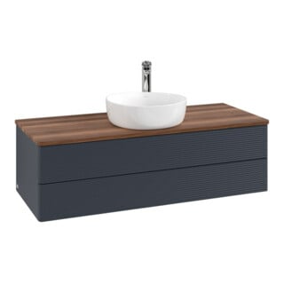 V&B Meuble sous lavabo avec structure de façade, éclairage Antao 120x36x50cm, HL, WBP w wal, md bl. m Lac