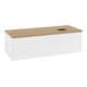 V&B Meuble sous-lavabo avec structure de façade, éclairage Antao 120x36x50cm, WBP hon. Oa, blanc mat Lac-4