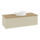 V&B Meuble sous-lavabo avec structure de façade, éclairage Antao 120x36x50cm, WBP hon. Oa, si Gr m Lac