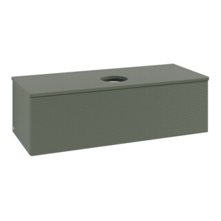 V&B Meuble sous-lavabo avec structure de façade, éclairage Antao 120x36x50cm, WBP Lac, lea gre. m Lac