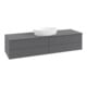 V&B Meuble sous-lavabo avec structure de façade - Éclairage Antao 160x50cm, couleur WBP Lac, Anthracite m Lac-3