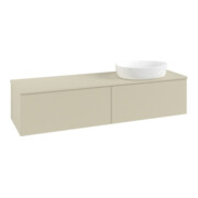 V&B Meuble sous lavabo avec structure de façade - Éclairage Antao 160x50cm, couleur WBP Lac, laqué si Gr m