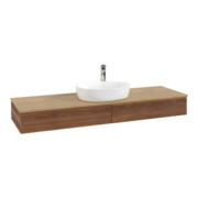 V&B Meuble sous-lavabo avec structure de façade - Éclairage Antao 160x50cm, H I P, couleur WBP miel Oa, blanc wal-3