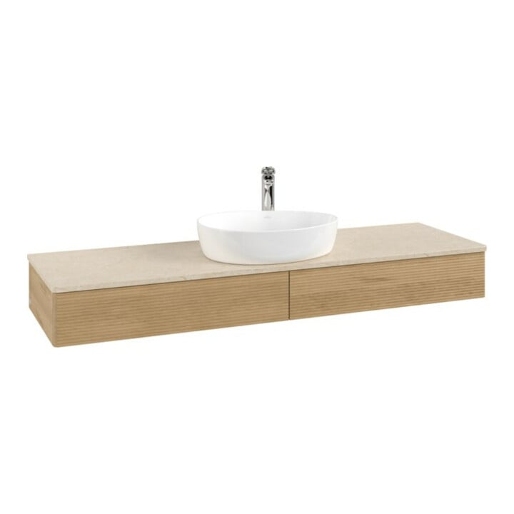 V&B Meuble sous lavabo avec structure de façade - éclairage Antao 160x50cm, H, P, couleur WBP botti., hon. Oa