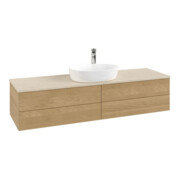 V&B Meuble sous lavabo avec structure de façade - Éclairage Antao 160x50cm, HL, couleur WBP botti., hon. Oa-3
