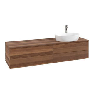 V&B Meuble sous lavabo avec structure de façade - Éclairage Antao 160x50cm, HL, couleur WBP w. wal, w. wal