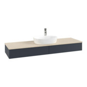V&B Meuble sous lavabo avec structure de façade - Éclairage Antao 160x50cm, HL, WBP botti., avec bleu m Lac-3