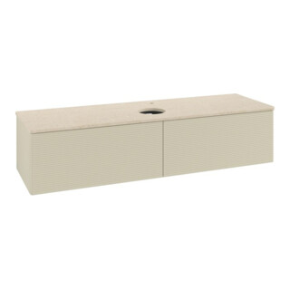 V&B Meuble sous-lavabo avec structure de façade - Éclairage Antao 160x50cm, HL, WBP botti., si Gr m Lac
