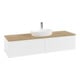 V&B Meuble sous lavabo avec structure de façade - Éclairage Antao 160x50cm, HL, WBP hon. Oa, blanc avec laque-3