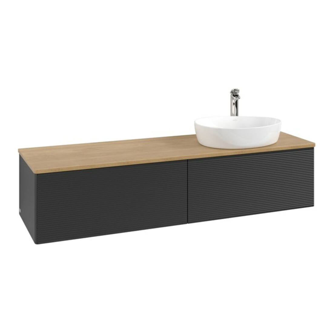 V&B Meuble sous lavabo avec structure de façade - Éclairage Antao 160x50cm, HL, WBP hon. Oa, bleu m Lac