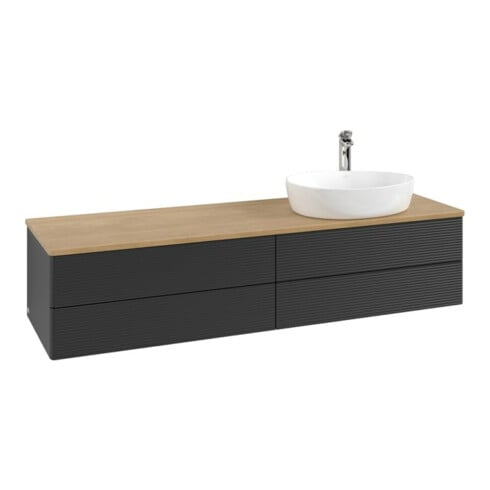 V&B Meuble sous lavabo avec structure de façade - Éclairage Antao 160x50cm, HL, WBP hon. Oa, bleu m Lac