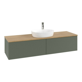 V&B Meuble sous lavabo avec structure de façade - Éclairage Antao 160x50cm, HL, WBP hon. Oa, le gre. m Lac