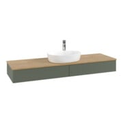 V&B Meuble sous lavabo avec structure de façade - Éclairage Antao 160x50cm, HL, WBP hon. Oa, le gre. m Lac-3