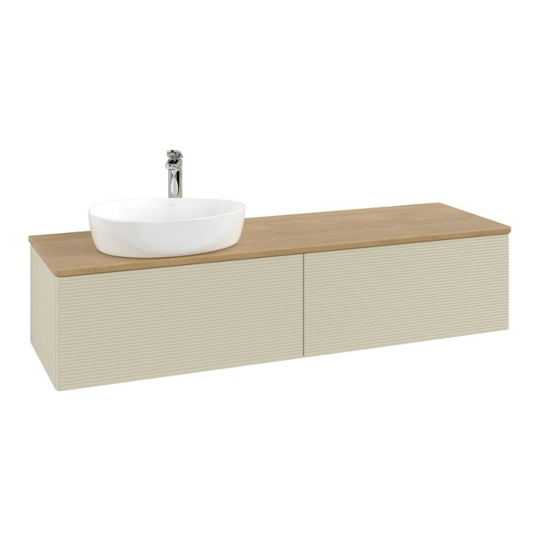 V&B Meuble sous lavabo avec structure de façade - Éclairage Antao 160x50cm, HL, WBP hon. Oa, si Gr m Lac