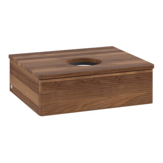 V&B Meuble sous-lavabo avec structure de façade - éclairage Antao 60x19x50cm, couleur WBP noyer blanc