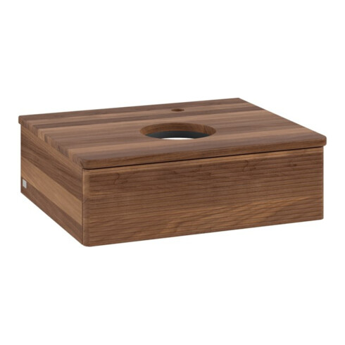 V&B Meuble sous-lavabo avec structure de façade - Éclairage Antao 60x19x50cm, HL, couleur WBP w. wal, w. wal