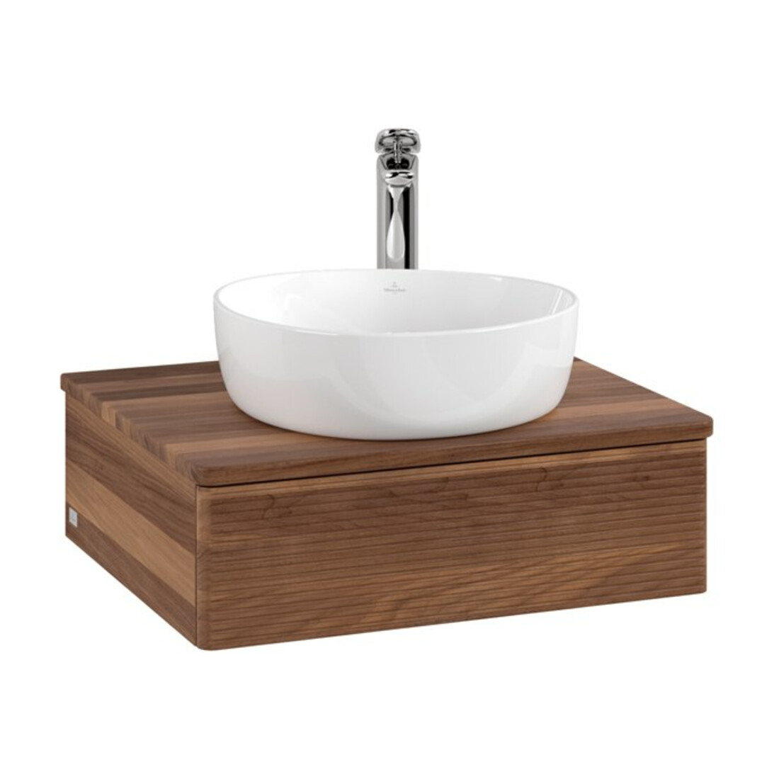 V&B Meuble sous-lavabo avec structure de façade - Éclairage Antao 60x19x50cm, HL, couleur WBP w. wal, w. wal