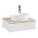 V&B Meuble sous lavabo avec structure de façade - Éclairage Antao 60x19x50cm, HL, WBP botti., blanc brillant Lac