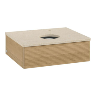 V&B Meuble sous lavabo avec structure de façade - Éclairage Antao 60x19x50cm, HL, WBP botti., hon. Oa