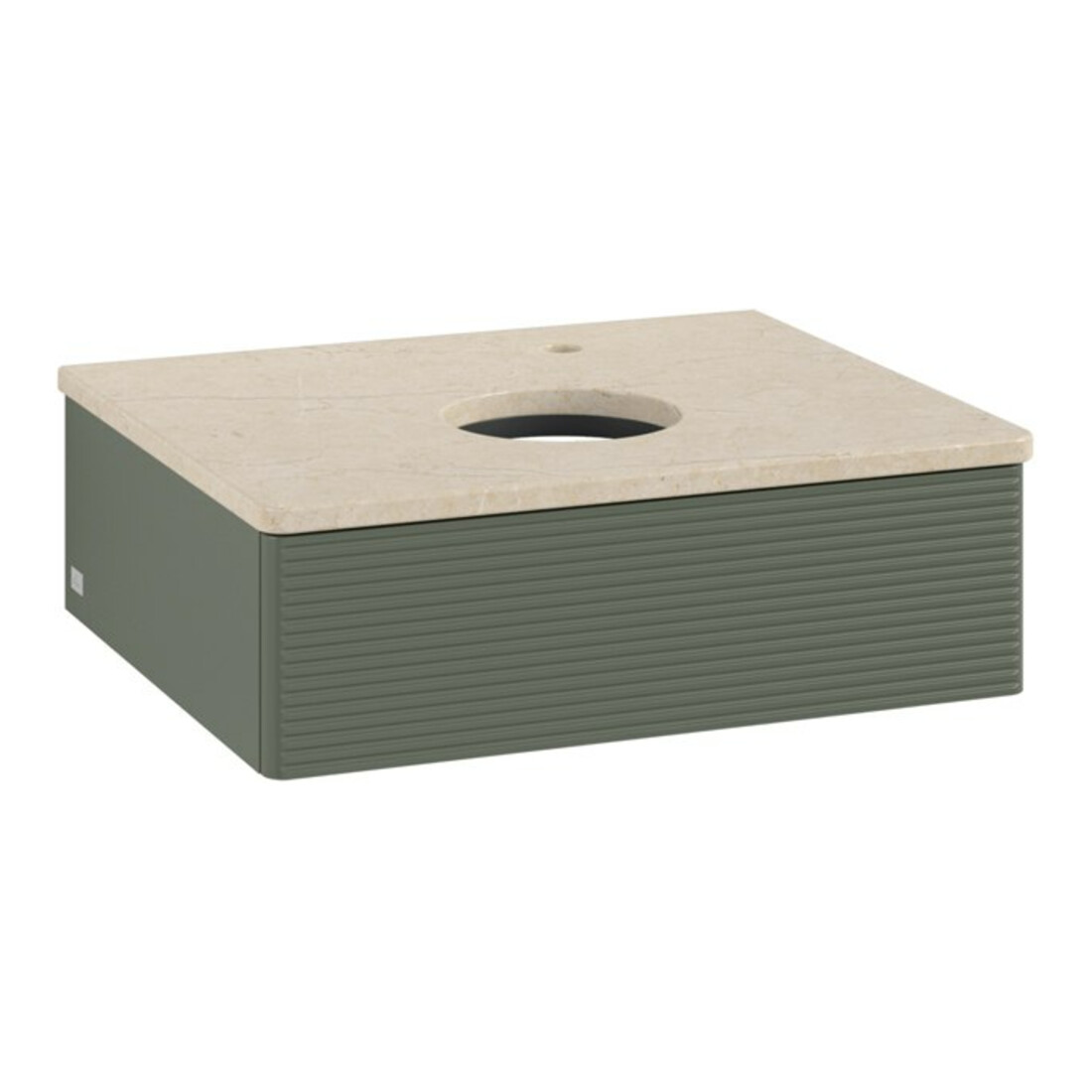 V&B Meuble sous lavabo avec structure de façade - Éclairage Antao 60x19x50cm, HL, WBP botti., le g. m Lac