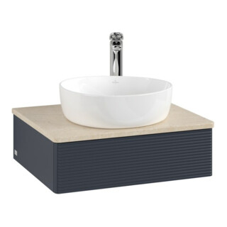 V&B Meuble sous lavabo avec structure de façade - Éclairage Antao 60x19x50cm, HL, WBP botti., md bl. m Lac