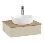 V&B Meuble sous lavabo avec structure de façade - éclairage Antao 60x19x50cm, HL, WBP hon. Oa, si Gr m Lac