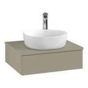 V&B Meuble sous lavabo avec structure de façade - Éclairage Antao 60x19x50cm, HL, WBP Lac, Anthrac. m Lac-1