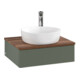 V&B Meuble sous-lavabo avec structure de façade - Éclairage Antao 60x19x50cm, HL, WBP w wa, lea gre. m Lac-3