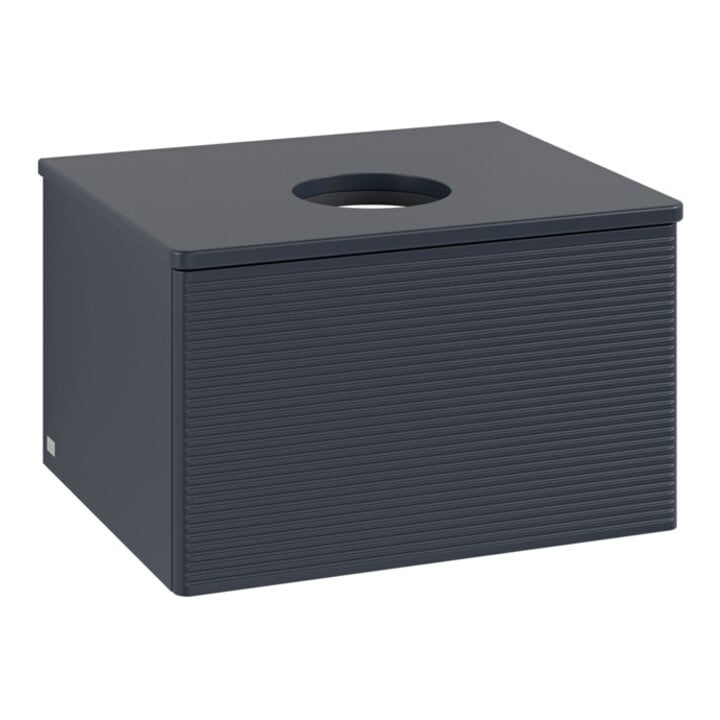 V&B Meuble sous lavabo avec structure de façade - Éclairage Antao 60x36x50cm, couleur WBP Lac, md bl. m Lac