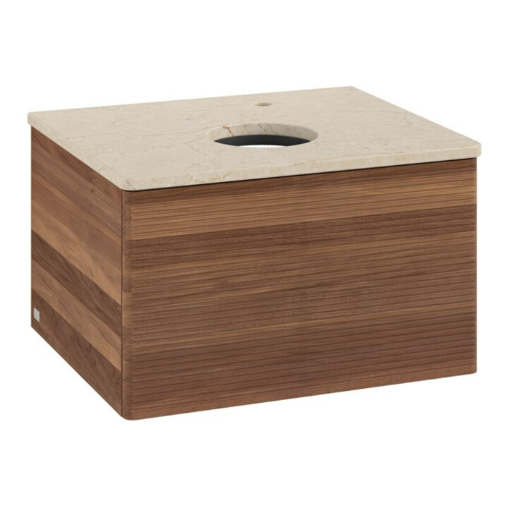 V&B Meuble sous-lavabo avec structure de façade - Éclairage Antao 60x36x50cm, HL, couleur WBP botti., w. wal