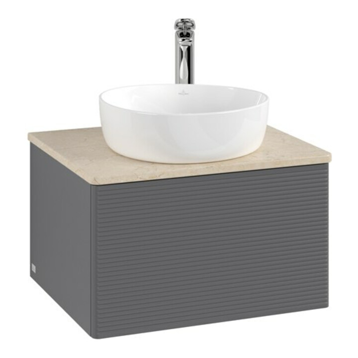 V&B Meuble sous-lavabo avec structure de façade - éclairage Antao 60x36x50cm, HL, WBP botti., A m Lac