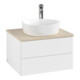 V&B Meuble sous-lavabo avec structure de façade - éclairage Antao 60x36x50cm, HL, WBP botti., blanc mat avec Lac-4