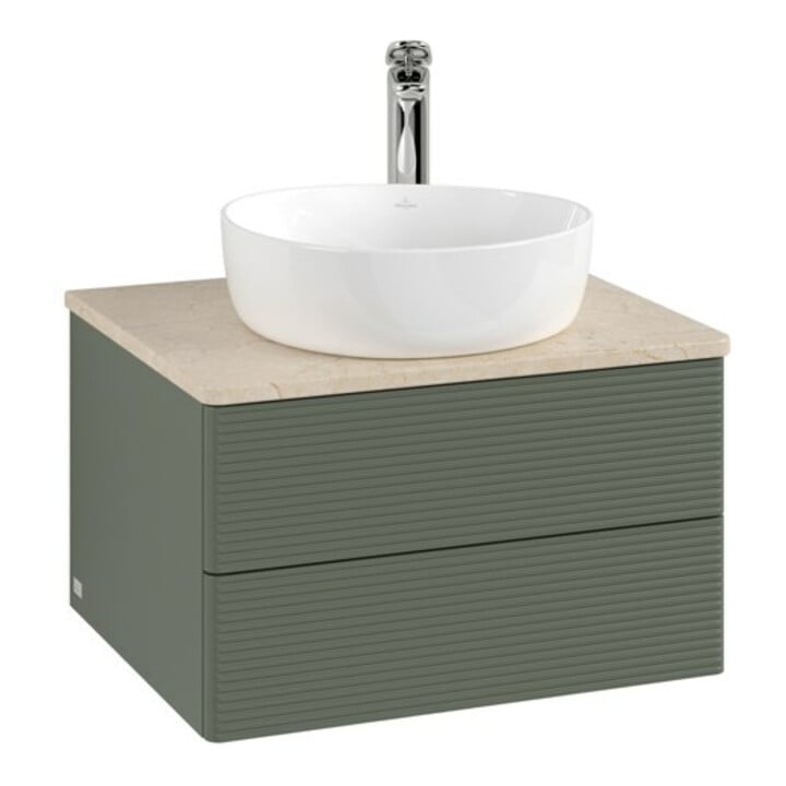V&B Meuble sous lavabo avec structure de façade - Éclairage Antao 60x36x50cm, HL, WBP botti., le g. m Lac