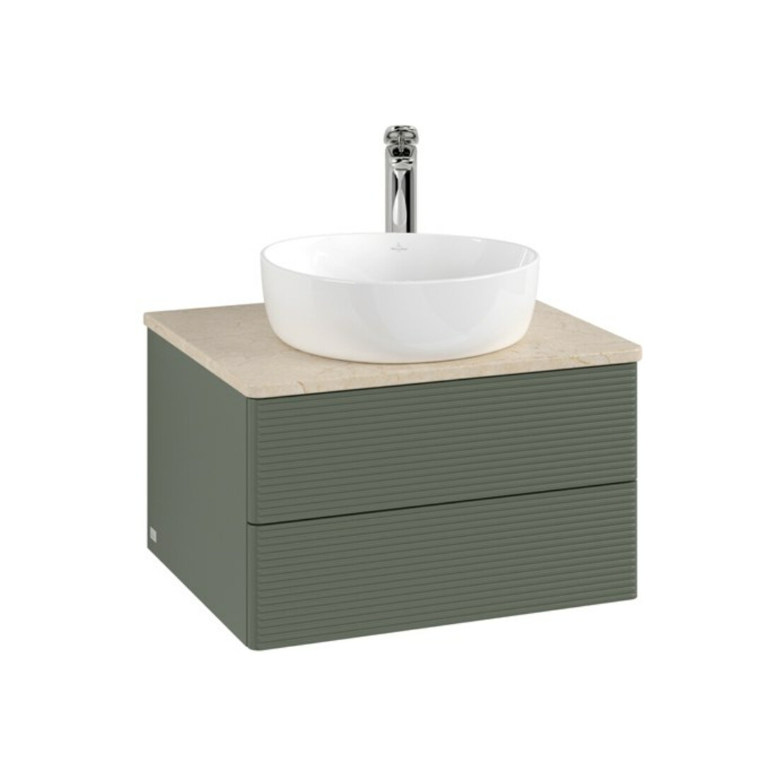 V&B Meuble sous lavabo avec structure de façade - Éclairage Antao 60x36x50cm, HL, WBP botti., le g. m Lac
