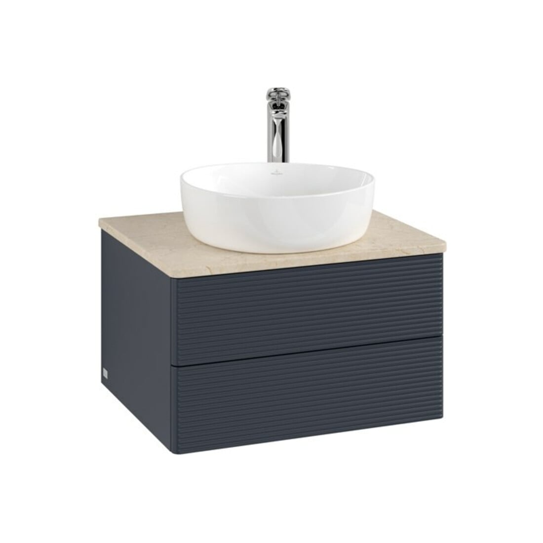V&B Meuble sous-lavabo avec structure de façade - Éclairage Antao 60x36x50cm, HL, WBP botti., md bl. m Lac