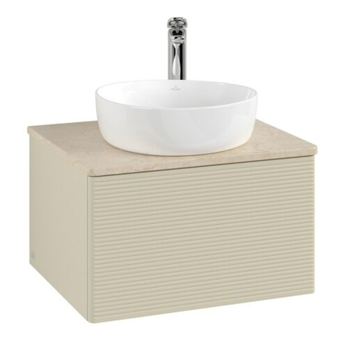 V&B Meuble sous lavabo avec structure de façade - éclairage Antao 60x36x50cm, HL, WBP botti., si Gr m Lac