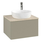 V&B Meuble sous lavabo avec structure de façade - éclairage Antao 60x36x50cm, HL, WBP botti., st. Gr m Lac