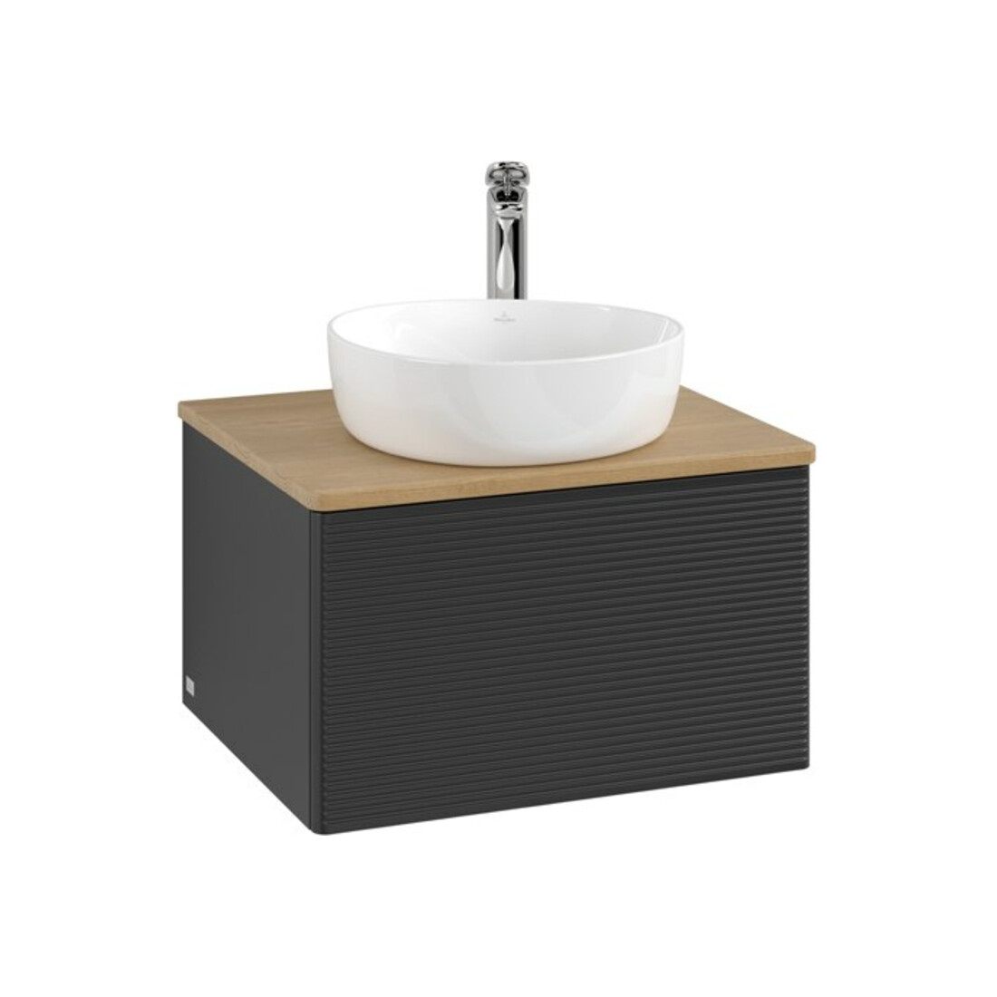 V&B Meuble sous-lavabo avec structure de façade - Éclairage Antao 60x36x50cm, HL, WBP hon. Oa, bleu m Lac