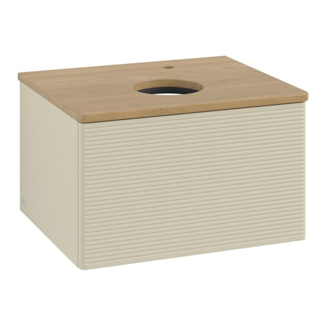 V&B Meuble sous lavabo avec structure de façade - éclairage Antao 60x36x50cm, HL, WBP hon. Oa, si Gr m Lac